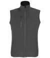 03826 Falcon BW Lds SOL'S Ladies Falcon Recycled Soft Shell Bodywarmer Charcoal colour image